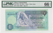 Libya, 1 Dinar, 1991, UNC, p59b
PMG 66 EPQ
Estimate: USD 50 - 100