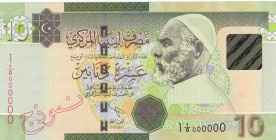 Libya, 10 Dinars, 2011, UNC, p78Aa, SPECIMEN
Estimate: USD 200 - 400