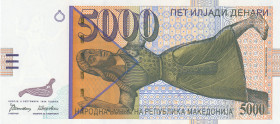 Macedonia, 5.000 Denari, 1996, UNC, p19a
Estimate: USD 75 - 150