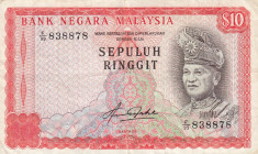 Malaysia, 10 Ringgit, 1976/1981, VF, p15A
Stained
Estimate: USD 25 - 50
