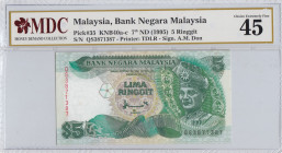 Malaysia, 5 Ringgit, 1995, XF, p35
MDC 65 GPQ
Estimate: USD 20 - 40