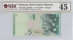 Malaysia, 5 Ringgit, 2001, XF, p41b
MDC 45
Estimate: USD 20 - 40