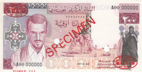 Mauritania, 200 Ouguiya, 1977, XF(+), p3Bs, SPECIMEN
Banque Central de Mauritania
Estimate: USD 600 - 1200