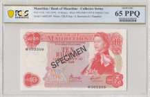 Mauritius, 10 Rupees, 1978, UNC, p31CS1
PCGS 65 PPQ, Collector Series
Estimate: USD 30 - 60