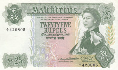 Mauritius, 25 Rupees, 1967, XF, p32Aa
Queen Elizabeth II. Potrait
Estimate: USD 40 - 80