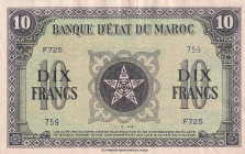 Morocco, 10 Francs, 1944, AUNC, p25
Estimate: USD 40 - 80