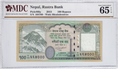 Nepal, 100 Rupees, 2015, UNC, p80a
MDC 65 GPQ
Estimate: USD 20 - 40