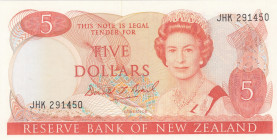 New Zealand, 5 Dollars, 1989/1992, UNC, p171c
Queen Elizabeth II. Potrait
Estimate: USD 20 - 40