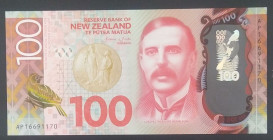 New Zealand, 100 Dollars, 2016, AUNC(+), p195
Polymer, Reserve Bank of New Zealand
Estimate: USD 40 - 80