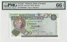 Northern Ireland, 20 Pounds, 2013, UNC, p88
PMG 66 EPQ
Estimate: USD 75 - 150
