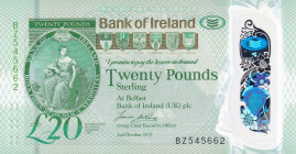 Northern Ireland, 20 Pounds, 2017, UNC, p92
Polymer, Bank of Ireland
Estimate: USD 40 - 80