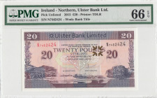 Northern Ireland, 20 Pounds, 2015, UNC, p342b
PMG 66 EPQ
Estimate: USD 100 - 200
