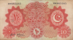 Pakistan, 10 Rupees, 1948, FINE(+), p6
There are openings, peeling and repair on the money surface
Estimate: USD 150 - 300