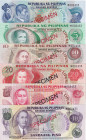 Philippines, 2-5-10-20-50-100 Piso, 1979, UNC, SPECIMEN
(Total 6 banknotes), Collector Series, COA (Certificate of Authenticity) 002433
Estimate: US...
