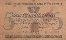 Poland, 5 Marek, 1919, VF(-), p20
Split, rips and stains
Estimate: USD 20 - 40