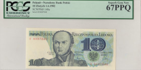Poland, 10 Zlotych, 1982, UNC, p148a
PCGS 67 PPQ, High Condition
Estimate: USD 25 - 50