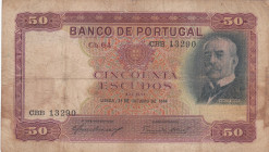 Portugal, 50 Escudos, 1944, FINE, p154
There are stains and split
Estimate: USD 20 - 40
