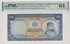 Portuguese Guinea, 100 Escudos, 1971, UNC, p45a
PMG 64, Portuguese Administration
Estimate: USD 40 - 80