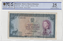 Rhodesia, 5 Pounds, 1964, VF, p26a
PCGS 25, Queen Elizabeth II. Potrait
Estimate: USD 50 - 100