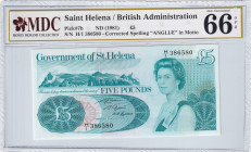 Saint Helena, 5 Pounds, 1981, UNC, p7b
MDC 66 GPQ, Queen Elizabeth II. Potrait
Estimate: USD 25 - 50