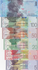 Saint Thomas & Prince, 5-10-20-50-100-200 Dobras, 2016/2020, UNC, (Total 6 banknotes)
Banco Central de S. Tomé e Príncipe
Estimate: USD 75 - 150