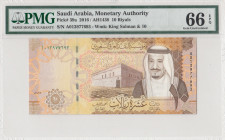 Saudi Arabia, 10 Riyals, 2016, UNC, p39a
PMG 66 EPQ
Estimate: USD 25 - 50