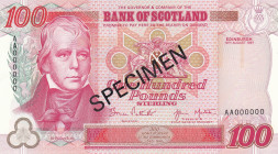 Scotland, 100 Pounds, 1997, UNC, p123s, SPECIMEN
Bank of Scotland
Estimate: USD 400 - 800