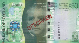 Scotland, 50 Pounds, 2007, UNC, p127s, SPECIMEN
Bank of Scotland
Estimate: USD 250 - 500
