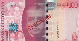 Scotland, 100 Pounds, 2007, UNC, p128s, SPECIMEN
Bank of Scotland
Estimate: USD 500 - 1000