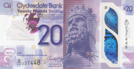 Scotland, 20 Pounds, 2019, UNC, p229R
Clydesdale Bank PLC, Polymer
Estimate: USD 30 - 60