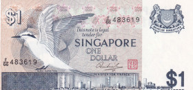 Singapore, 1 Dollar, 1976, UNC, p9, ERROR
Incorrect Cut
Estimate: USD 20 - 40