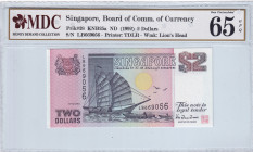 Singapore, 2 Dollars, 1992, UNC, p28
MDC 65 GPQ
Estimate: USD 20 - 40