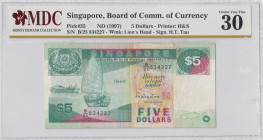 Singapore, 5 Dollars, 1997, VF, p35
MDC 30
Estimate: USD 20 - 40