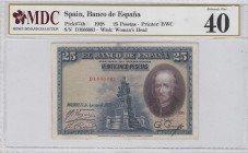Spain, 25 Pesetas, 1928, XF, p74b
MDC 40
Estimate: USD 20 - 40