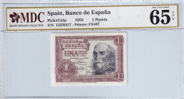 Spain, 1 Peseta, 1953, UNC, p144a
MDC 65 GPQ, El Banco De Espana
Estimate: USD 25 - 50