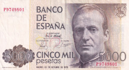 Spain, 5.000 Pesetas, 1979, XF, p160
Estimate: USD 20 - 40