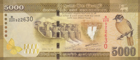 Sri Lanka, 5.000 Rupees, 2019, AUNC, p128
Estimate: USD 20 - 40