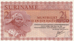 Suriname, 2 1/2 Gulden, 1967, UNC, p117b
Government
Estimate: USD 30 - 60