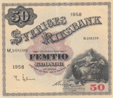 Sweden, 50 Kronor, 1958, AUNC(-), p44d
Sveriges Riksbank
Estimate: USD 30 - 60