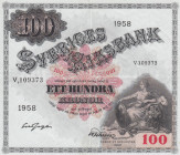 Sweden, 100 Rupees, 1958, XF, p45d
Estimate: USD 25 - 50