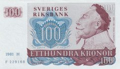 Sweden, 100 Kronor, 1981, UNC, p54c
Estimate: USD 40 - 80