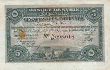 Syria, 5 Piastres, 1919, XF, p1
Stained
Estimate: USD 200 - 400