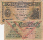 Syria, 1-5 Livres, 1939, FAIR, p40e; p41d, (Total 2 banknotes)
Estimate: USD 20 - 40