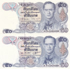 Thailand, 50 Baht, 1985/1996, UNC, p90b, (Total 2 banknotes)
Light handling
Estimate: USD 40 - 80