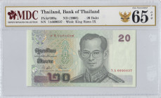Thailand, 20 Baht, 2003, UNC, p109a
MDC 65 GPQ
Estimate: USD 20 - 40