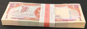 Trinidad & Tobago, 1 Dollar, 2006, UNC, p46A, BUNDLE
(Toplam 100 adet banknot), Central Bnak of Trinidad and Tobago 
Estimate: USD 25 - 50