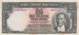 Turkey, 2 1/2 Lira, 1939, XF(+), p126, 2.Emission
Stained
Estimate: USD 150 - 300