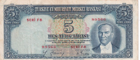 Turkey, 5 Lira, 1937, XF, p127, 2.Emission
Stained
Estimate: USD 100 - 200