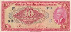 Turkey, 10 Lira, 1947, XF, p147, 4.Emission
Central Bank
Estimate: USD 1500 - 3000