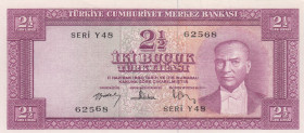 Turkey, 2 1/2 Lira, 1957, UNC, p152, 5.Emission
Estimate: USD 250 - 500